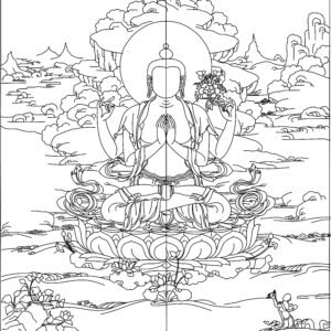 Chenrenzig Thangka 60*45