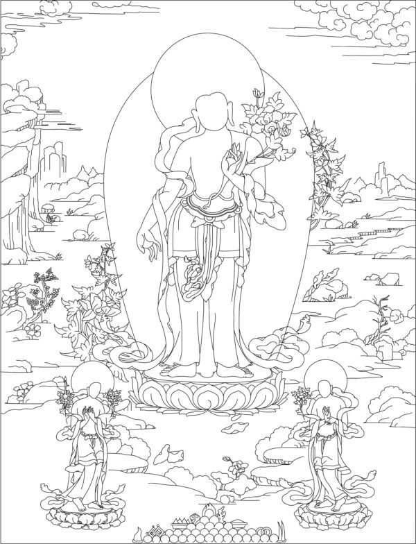 Chenrenzig Thangka 60*45