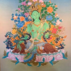 Green Tara Thangka 60*45