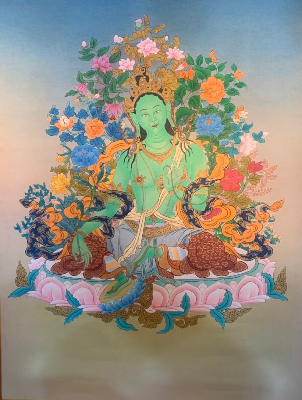 Green Tara Thangka 60*45