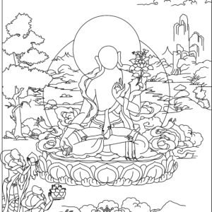 White Tara Thangka 70*50